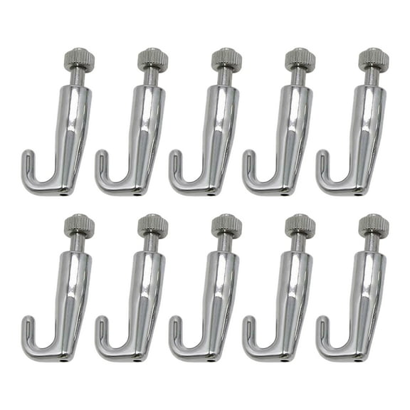 Set of 10 Adjustable Picture Hook Art Gallery Displaying Wire Rope Metal Hooks Stainless Steel Photo Hangers