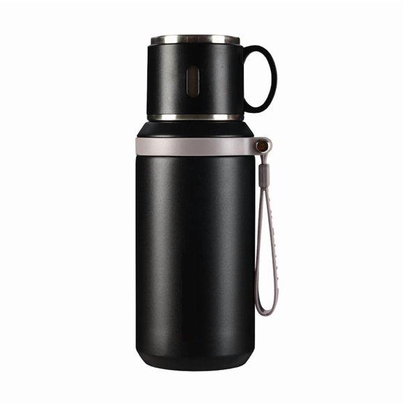 Typpkmm Stainless Steel Coffee Cup Travel Thermal Mug Leak-Proof Thermos Bottle 600ml