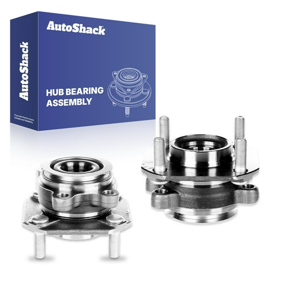 AutoShack Front Wheel Hub Bearing Set of 2 Driver and Passenger Side Replacement for 2007 2008 2009 2010 2011 2012 Nissan Sentra 2.0L FWD 4-Lug HB613301PR