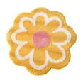 thumbnail image 2 of JilgTeok Flower Shaped Rug, Cute Daisy Rug, Flower Bath Rugs, Round Carpet, Non Slip Water Absorbent Bathroom Mat, Soft Machine Wash Rug Mat for Bedroom Kitchen Bathroom Toilet Floors(23.62*23.62in), 2 of 6