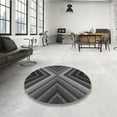 thumbnail image 3 of Ahgly Company Indoor Square Patterned Gray Area Rugs, 6' Square, 3 of 6