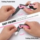 thumbnail image 4 of Cuchillo plegable/navaja multiusos WORKPRO 2 en 1 con 10 hojas, color rosa, 4 of 9