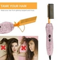 thumbnail image 6 of GOIPLE Diamond Electric Adjustable Temperature Hair Straightener Brush, Deluxe Electrical Straightening Comb Curling Iron for Natural Black Hair,Multifunctional Copper Hair Straightener Brush, 6 of 8