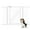 White, variant on unipaws Clear Dog Gate for Doorway Stairs, One-Hand Opening Pet Gate, 29"-43" Pressure Mounted, Indoor/Outdoor Use, Black