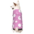 thumbnail image 5 of Uemuo Purple And White Polka Dot for Winter Dog Hoodie Sweatshirts with Pockets Warm Dog Clothes for Small Dogs Chihuahua-Large, 5 of 8