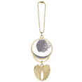 thumbnail image 1 of White Ink  s Art Pattern Car Keychain Angel Wing Pendant, 1 of 4