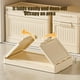 thumbnail image 5 of Caja de almacenamiento de plástico plegable con tapa y ruedas – Organizador rectangular apilable, blanco, 15,3"x10,6"x8,4", caja exterior duradera, ahorrador de espacio portátil, 5 of 6