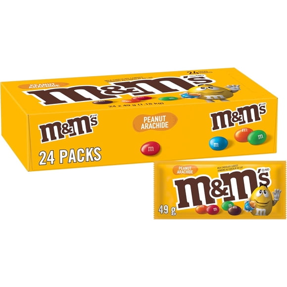 M&M's Peanut Candies 49g, 24-Count