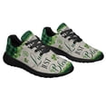 thumbnail image 6 of St Patrick's Day Irish Shamrock Clover Not Lucky JuStBlessed Shoes Sneakers Black Size 4, 6 of 7