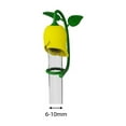 thumbnail image 5 of Pebbuoy Rose Flower Straw Cover BPA Free Silicone Reusable Dust-proof No Spill 6-10MM Tumbler Straw Tip Plug Topper Protector Cup Accessories, 5 of 6