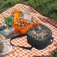 thumbnail image 4 of Jeiento Tiger Small Crossbody Lunch Bag for Boys Age 4-6 Kids Insulated Lunch Tote Bag Camo Hunting Food Snack Container Lunchbox, 4 of 6