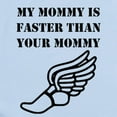 thumbnail image 2 of CafePress - My Mommy Is Faster Than Your Mommy Body Suit - Baby Light Bodysuit, Size Newborn - 24 Months, 2 of 4