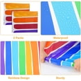 thumbnail image 5 of Juego de 2 manteles con temática de arco iris para decoración de fiestas, manteles rectangulares de plástico desechables, manteles de arcoíris para fiesta de verano, playa, cumpleaños, cóctel JAMW Sencillez, 5 of 5