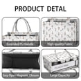 thumbnail image 4 of Large Capacity Tote Bag,White Ballerina Unicorn Pattern Handbag Fashion Luxury Tote Bag,15.7"x13"x 5.1" Inches,Laptop Compatible, 4 of 6