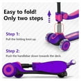 thumbnail image 5 of GOTRAX KS2 2-in-1 Foldable Kick Scooter with Removable Seat Great for Kids 2-8 Years Unisex, Purple, 5 of 8