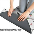 thumbnail image 3 of White Cow Strawberry Heart Pattern Hot Yoga Mat Towel Non Slip for Hot Yoga - Quick-Drying Yoga Mat Cover with 4 Corner Pockets with Travel Bag - Hot Yoga Towel Non Slip 70"x26", 3 of 6