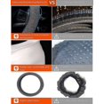 thumbnail image 4 of Funda de volante universal para hombre y mujer, 15 pulgadas (negro con diamante blanco), 4 of 5