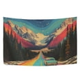 thumbnail image 6 of Yayeee Tapestry Wall Hanging for Bedroom 60" x 40" Living Room Home Wall Art Decor, Colorful Road, 6 of 7