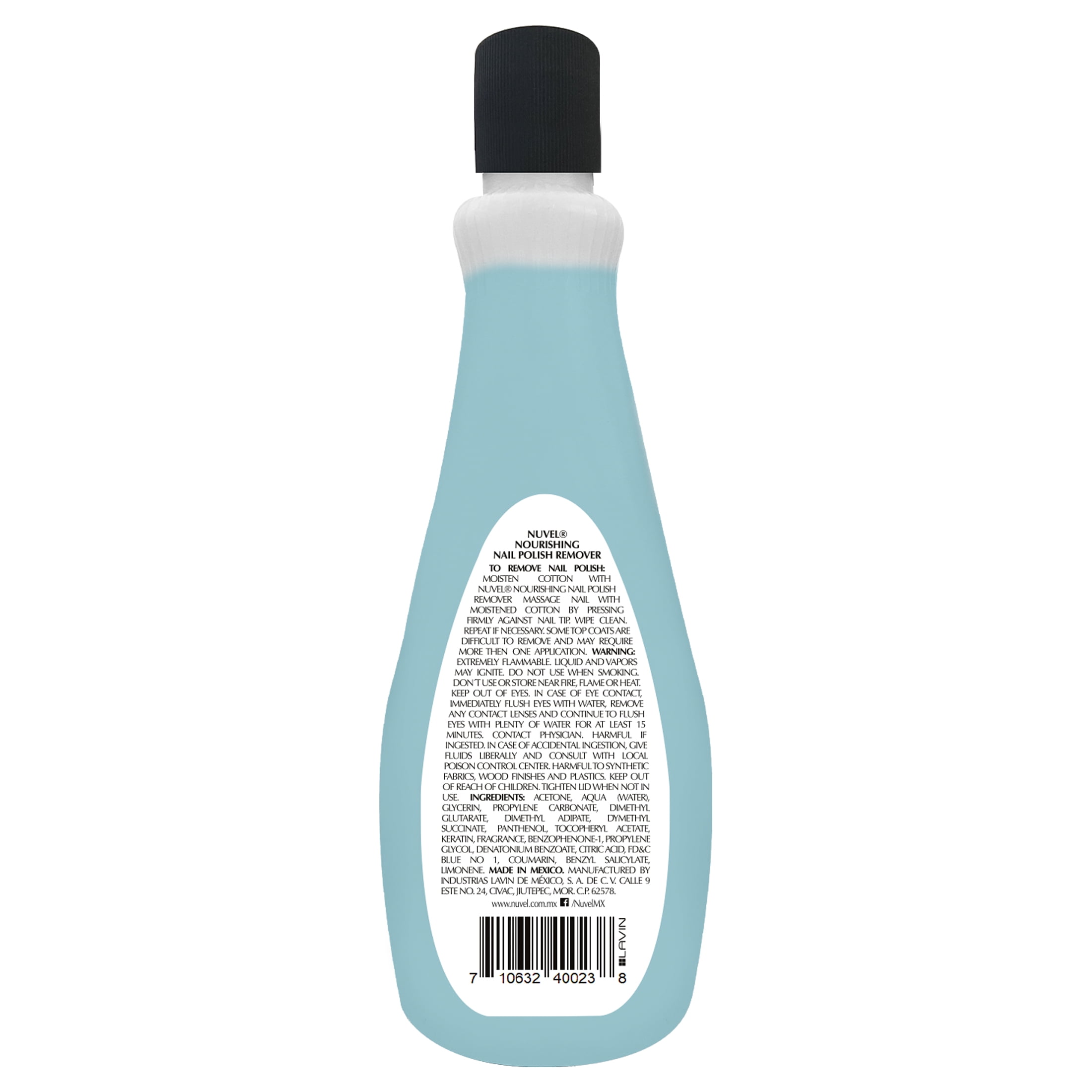 NUVEL NOURISHING NAIL POLISH REMOVER 10 OZ BOTTLE