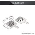thumbnail image 2 of Fielect 20Pairs AA Battery Spring Plate AA Battery Positive Negative Conversion Spring Contact Nickeling Plate 12mmx12mm, 2 of 6