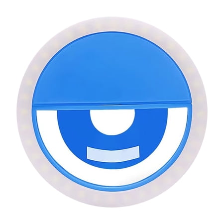 Selfie Ring Light Rechargeable Clip on 36 LED 3 Lighting Modes Phone Photography Video Makeup