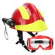 thumbnail image 5 of Equipo de protección del kit de gafas de seguridad para sombrero duro para sitios de construcción hombres mujeres Amarillo rojo, 5 of 8