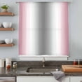 thumbnail image 5 of Pink Grey Sheer Curtains 54 Inches Long, Gray Farmhouse Modern Rustic Light Filering Curtains, Breathable Simi Curtain Privacy Drapes for Kitchen Bathroom Nursery Lightweight Small Window Treatment, 5 of 9