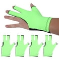 thumbnail image 3 of Billiard Supply,4Pcs Universal Unisex Left Billiard Gloves Billiard Accessory Meticulously Designed, 3 of 12
