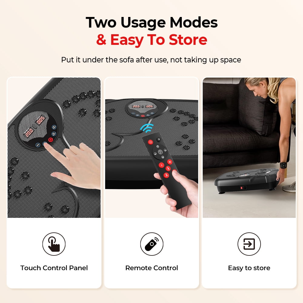 2024 Vibration Plate  New Version with Butterfiy, Fitness Platform Exercise Machine, Vibrating Lymphatic Drainage, Shaking Full Body Shaker Workout Vibrate Stand Shake Board Sport Gym for Women Men