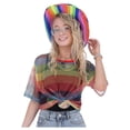 thumbnail image 2 of Rainbow Mesh Top T Shirt Pride, 2 of 4