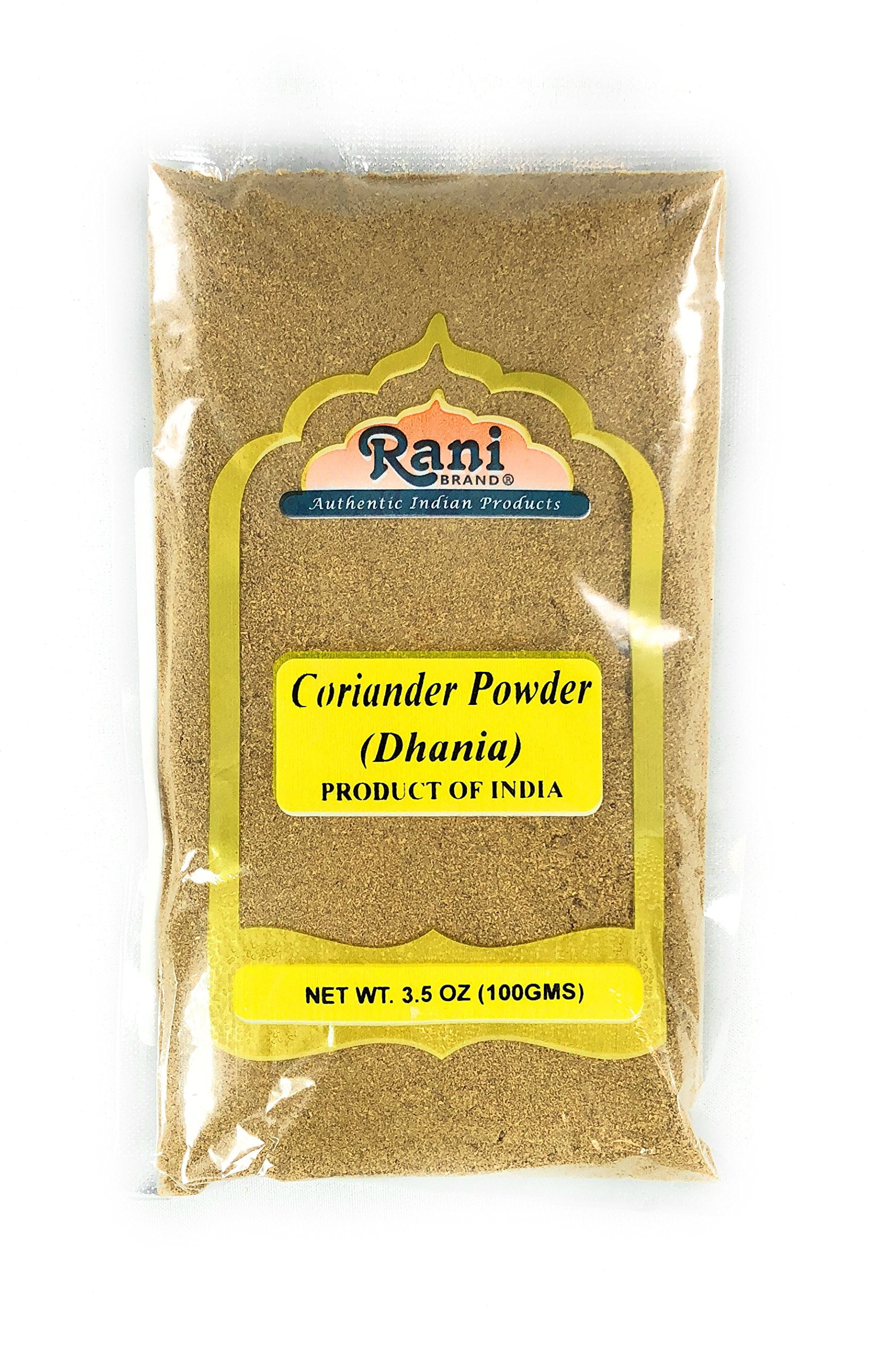 Rani Coriander Ground Powder (Indian Dhania) Spice 3.5oz (100g) ~ All Natural | Salt-Free | Vegan | No Colors | Gluten Friendly | NON-GMO | Indian Origin