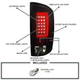 thumbnail image 3 of Spec-D Tuning Glossy Black Smoke LED Bar Tail Lights Compatible with 2002-2006 Dodge Ram 1500/2500/3500, Left + Right Pair Assembly, 3 of 5