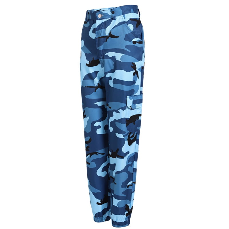 Womens blue camo pants Outlet