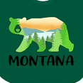 thumbnail image 4 of Inktastic Montana Lake and Trees in Bear Silhouette Boys or Girls Baby Bib, 4 of 4
