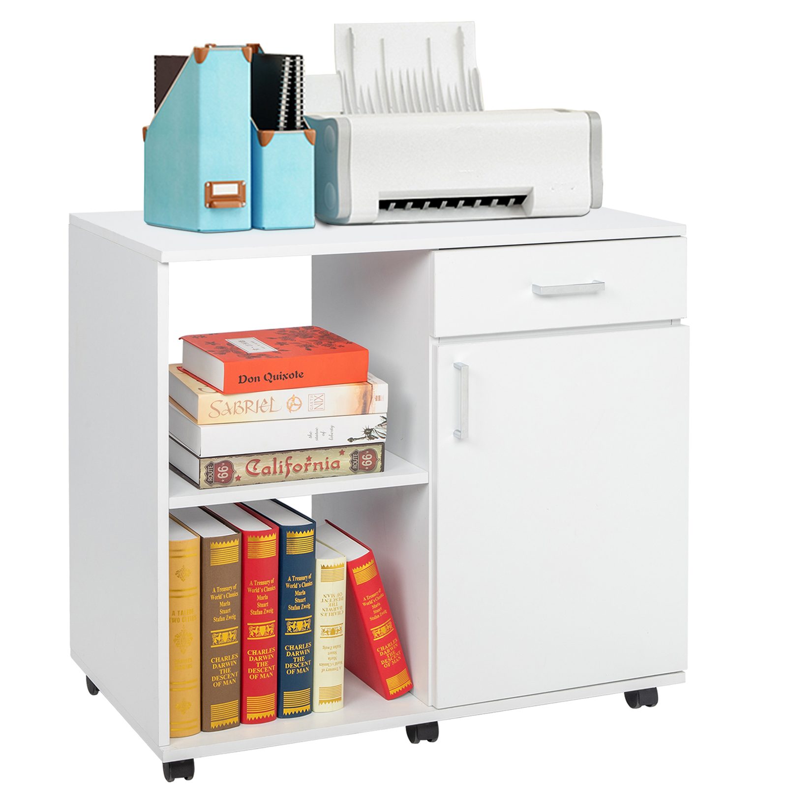 UWRNite Wood File Mobile Lateral Filing Printer