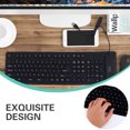 thumbnail image 1 of BESTYASH Washable Keyboard Wired Black Minimalist Keyboard 1Set For Harsh Conditions, 1 of 7
