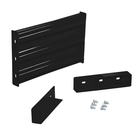Vestil GR-F3R-DI-2-BK 24 in. Steel 3 Ribbed Drop in Style Guard Rail, Black