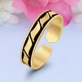 thumbnail image 5 of 4mm Bali Design Toe Band Ring 925 Sterling Silver Thin Adjustable Stylish Rings For Women, 5 of 5