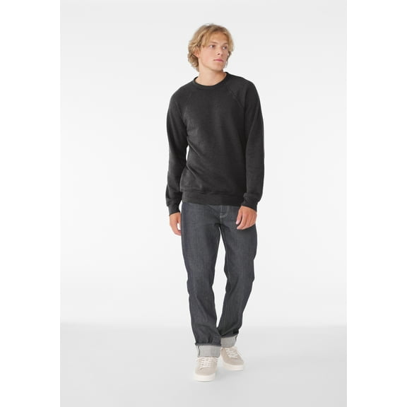 BELLA CANVAS Adult Crew Neck Personalized Sweatshirt, Create your own Designs, Dark Grey Heather, Medium, Unisex