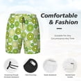 thumbnail image 5 of Lsque Mens Swim Trunks Kiwi Lemon Pattern - Bathing Suit Compression Liner - Beach Swim Shorts Swimwear - (S-3XL) - Stretch Quick Dry -X-Large, 5 of 9