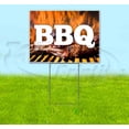 thumbnail image 1 of Bbq (18" x 24") Yard Sign, Includes Metal Step Stake, 1 of 6