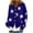 Dark Blue, variant on Cute Sweaters For Women Y2K Floral Print Knit Cardigan Sweaters Long Sleeve V Neck Button Down Aesthetic Sweater Vintage Aesthetic 90S Outerwear Tops