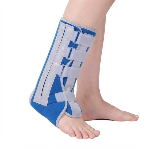 Ankle Brace Support with Removable Splints Adjustable Ankle Immobilizer for Sprains Fractures Recovery