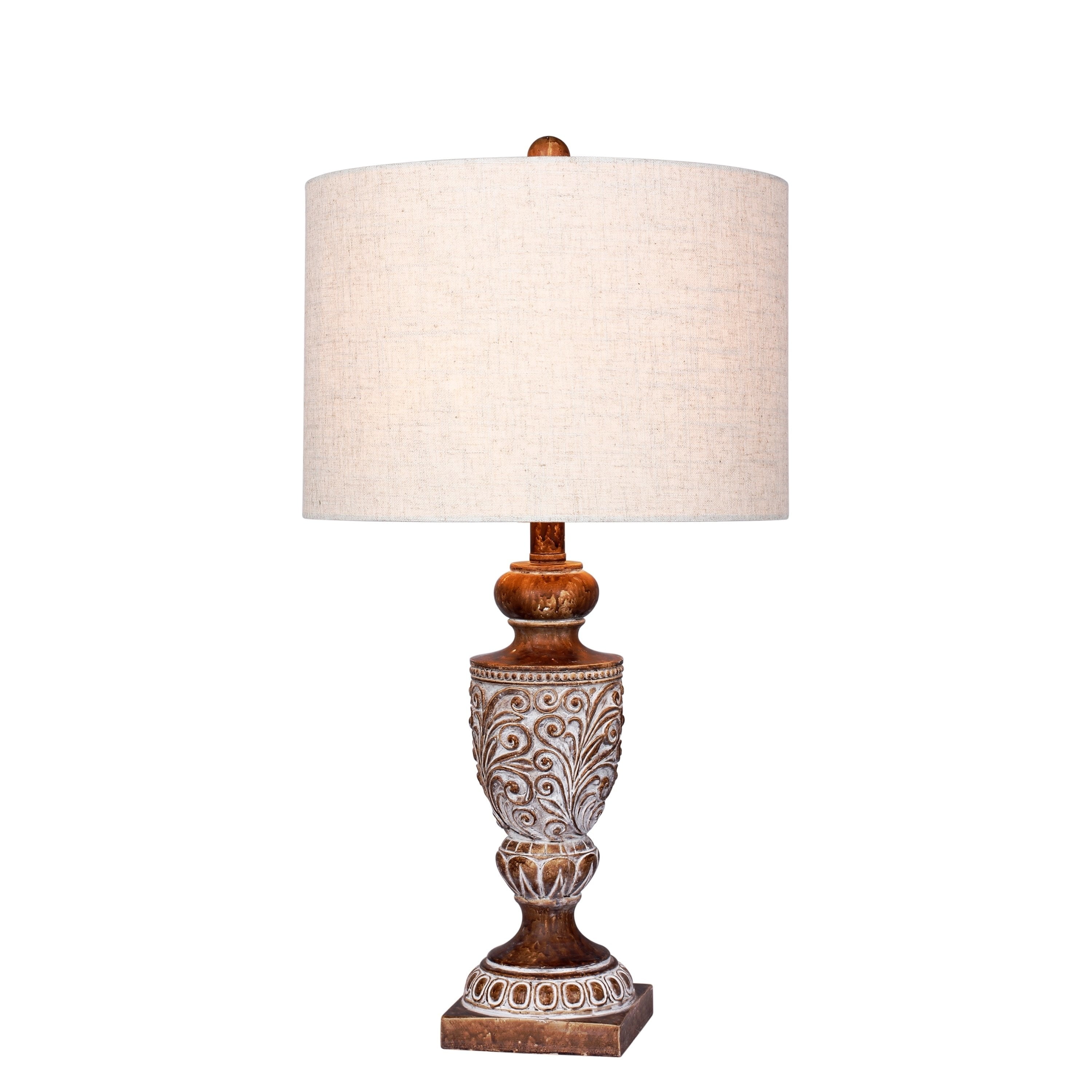 Fangio Lighting 's 6248BRN 26.5 in. Distressed, Decorative Urn Resin