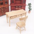 thumbnail image 2 of Milisten Miniature Classroom Desk Model Mini House Simulation Table Wood Furniture, 2 of 6