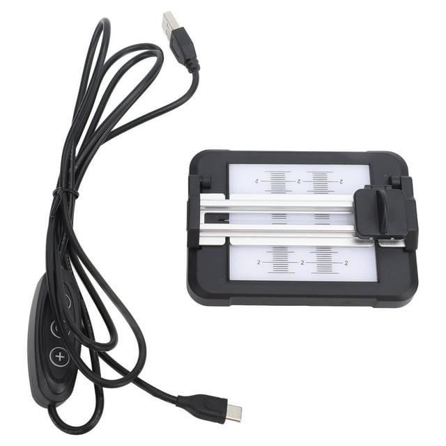 Cortador de película negativa para diapositivas con panel de retroiluminación LED ajustable de 11 niveles de brillo para tiras de película de formato 35 mm (120 mm) y 135 mm (135 mm)