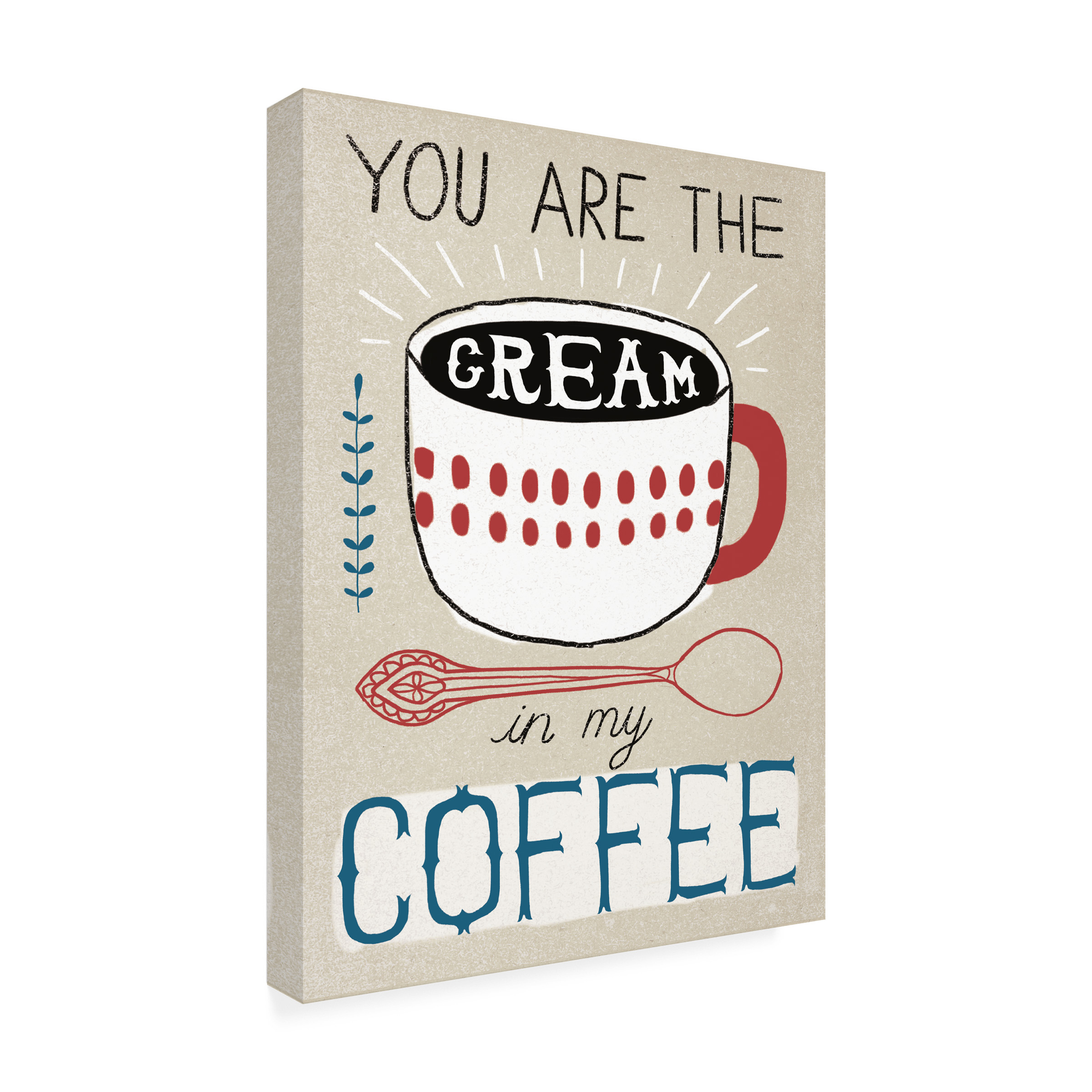 Trademark Fine Art 'Cream in Your Coffee' Canvas Art by Oliver Towne