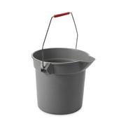 Rubbermaid Commercial Products BRUTE 10-Quart Round Bucket, Gray