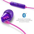 thumbnail image 2 of TCL Bluetooth Sports In-Ear Headphones, Purple, SOCL100BTPP, 2 of 4
