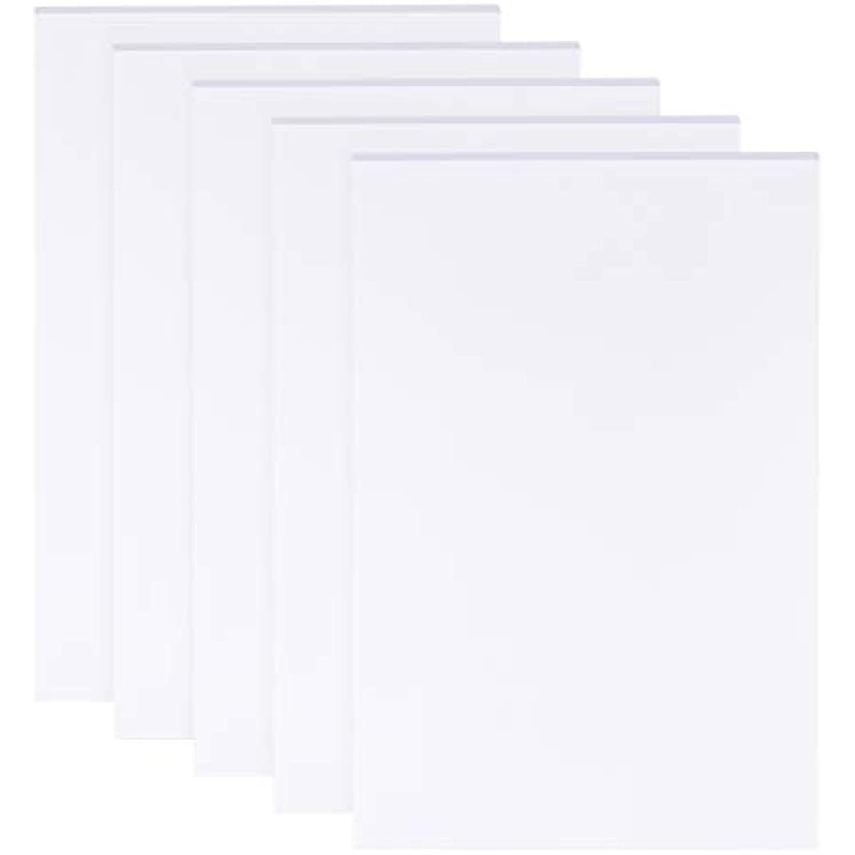 5 Sheets 3mm White Foam Boards 11.8x7.8" Rectangle Foam PVC Sheet